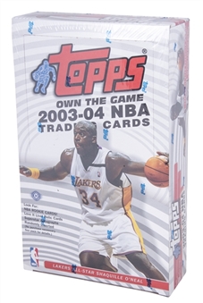 2003/04 Topps "Own The Game" Basketball Factory Sealed Hobby Box (36 Packs)